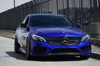 Mercedes Benz W205 C300 C450 AMG C43 Carbon Fiber Front Lip - JL Motoring