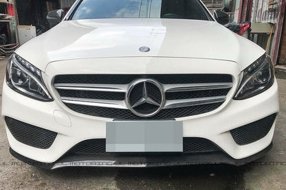 Mercedes Benz W205 C300 C450 AMG C43 Carbon Fiber Front Lip - JL Motoring