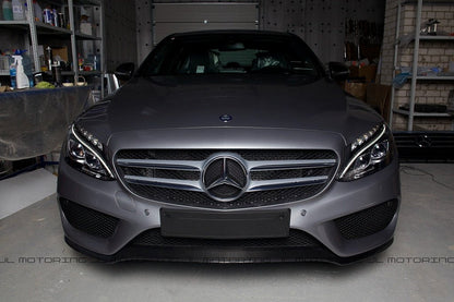 Mercedes Benz W205 C300 C450 AMG C43 Carbon Fiber Front Lip - JL Motoring