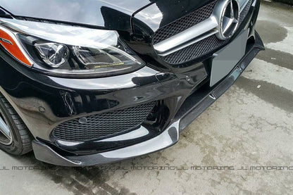 Mercedes Benz W205 C300 C450 AMG C43 Carbon Fiber Front Lip - JL Motoring