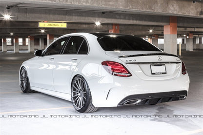 Mercedes Benz W205 C63 C300 C350 Sport Carbon Fiber Rear Diffuser - JL Motoring