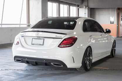 Mercedes Benz W205 C63 C300 C350 Sport Carbon Fiber Rear Diffuser - JL Motoring
