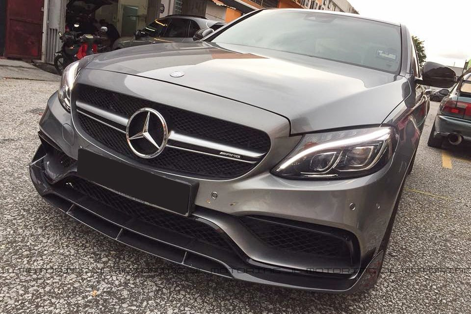 Mercedes Benz W205 C63 C63S AMG Carbon Fiber Front Lip - JL Motoring