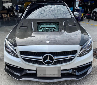 Mercedes Benz W205 C63 C63S AMG GTX Carbon Fiber Front Lip - JL Motoring