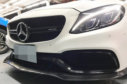 Mercedes Benz W205 C63 C63S AMG GTX Carbon Fiber Front Lip - JL Motoring
