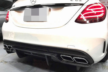 Mercedes Benz W205 C63 C63S AMG GTX Carbon Fiber Rear Diffuser - JL Motoring