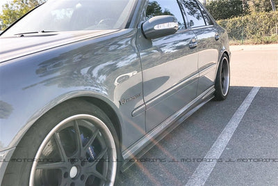 Mercedes Benz W211 E55 E63 AMG Carbon Fiber Side Skirts - JL Motoring