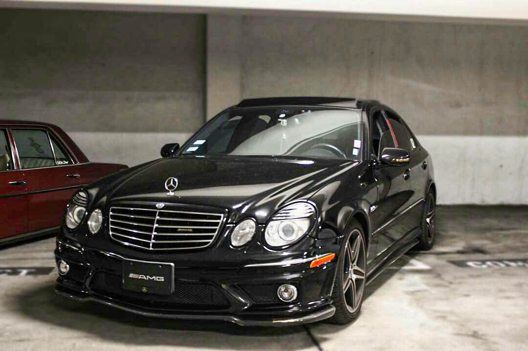 Mercedes Benz W211 E63 AMG Carbon Fiber Front Lip - JL Motoring