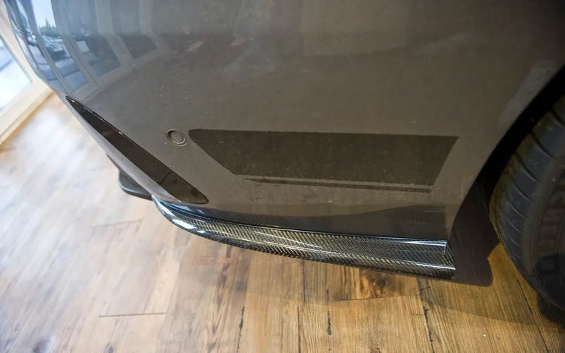 Mercedes Benz W218 CLS AMG Carbon Fiber Rear Bumper Extensions - JL ...