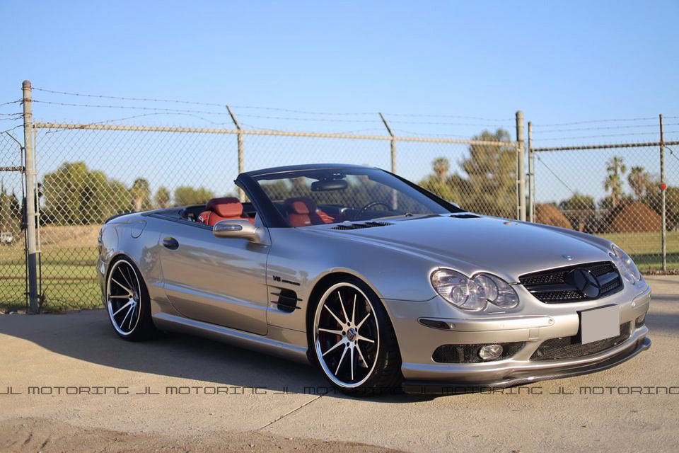 Mercedes R230 SL AMG Style Carbon Fiber Front Spoiler - JL Motoring