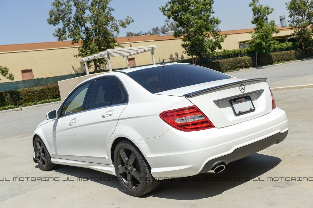 Mercedes W204 C Class AMG Style Carbon Fiber Trunk Spoiler - JL Motoring