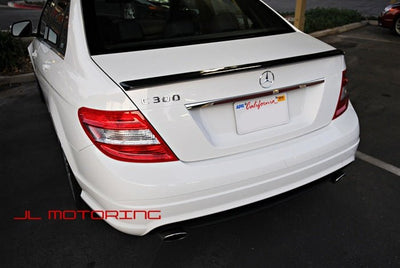 Mercedes W204 C Class AMG Style Carbon Fiber Trunk Spoiler - JL Motoring