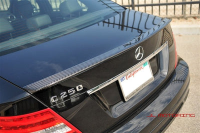 Mercedes W204 C Class AMG Style Carbon Fiber Trunk Spoiler - JL Motoring