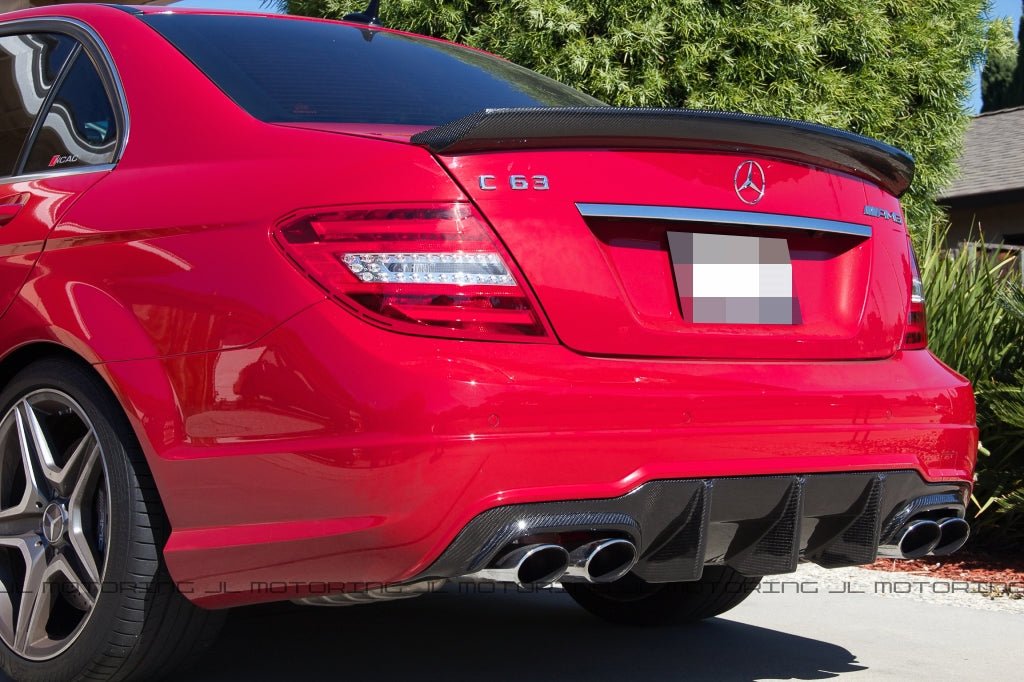Mercedes W204 C Class DTM Style Carbon Fiber Trunk Spoiler - JL Motoring