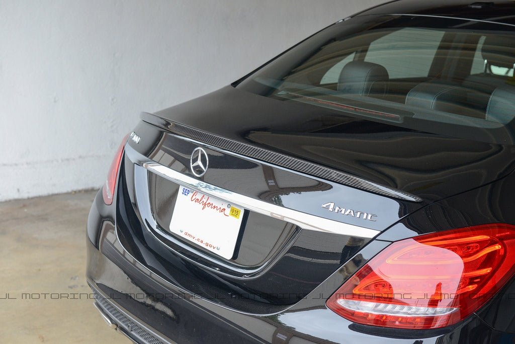 Mercedes W205 C Class AMG Style Carbon Fiber Trunk Spoiler - JL Motoring