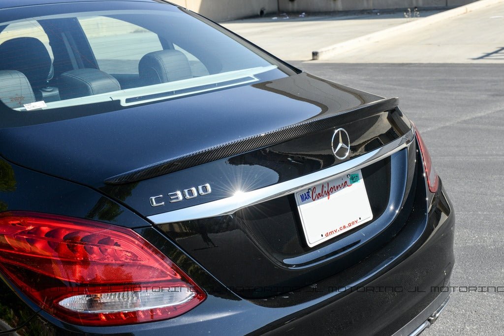 Mercedes W205 C Class AMG Style Carbon Fiber Trunk Spoiler - JL Motoring