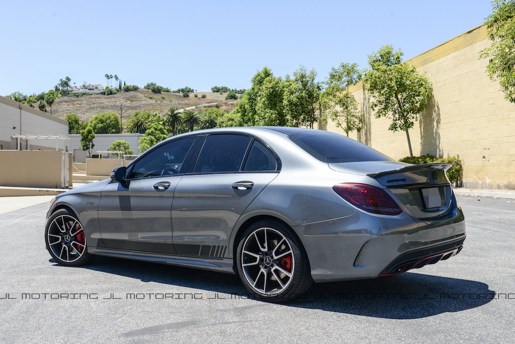 Mercedes W205 C Class Carbon Fiber Trunk Spoiler - JL Motoring