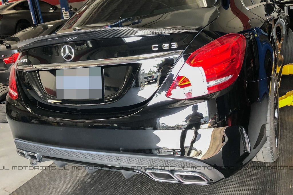Mercedes W205 C Class GTX Carbon Fiber Trunk Spoiler - JL Motoring
