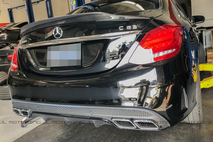 Mercedes W205 C Class GTX Carbon Fiber Trunk Spoiler - JL Motoring