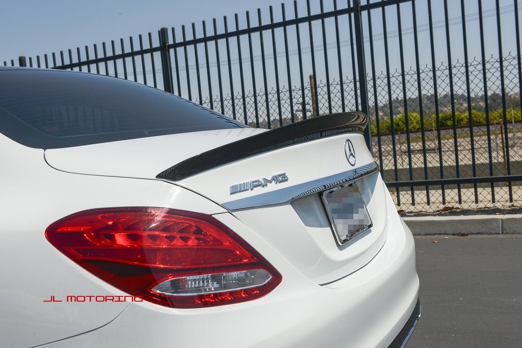 Mercedes W205 C Class V2 Carbon Fiber Trunk Spoiler - JL Motoring