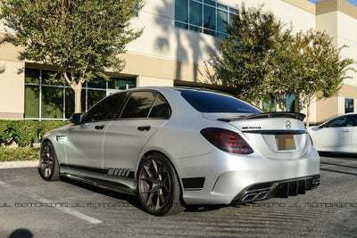 Mercedes W205 R Style Carbon Fiber Trunk Spoiler - JL Motoring