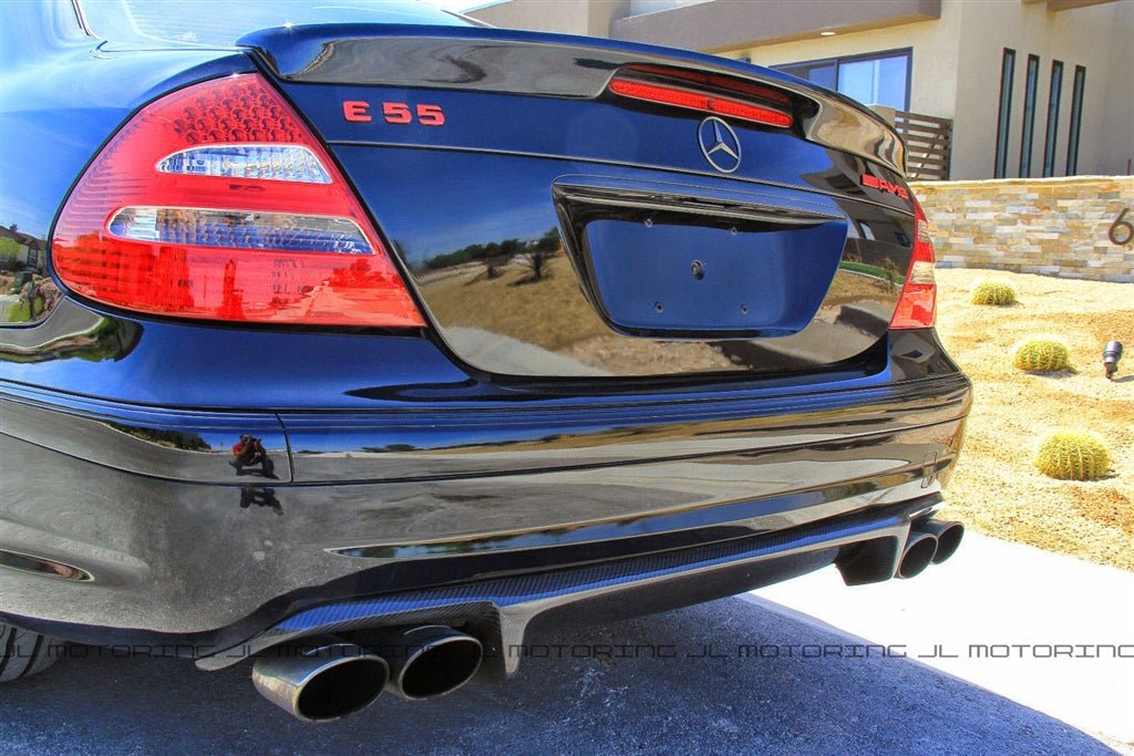 Mercedes W211 E Class Carlsson Style Carbon Fiber Trunk Spoiler - JL Motoring