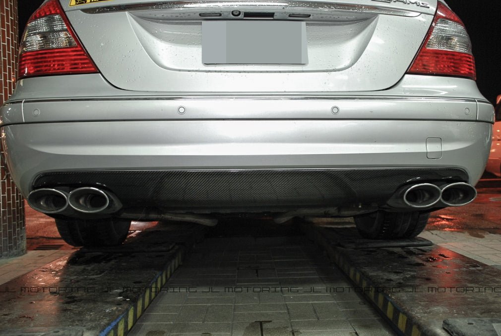 Mercedes W211 E55 AMG Carbon Fiber Rear Diffuser - JL Motoring