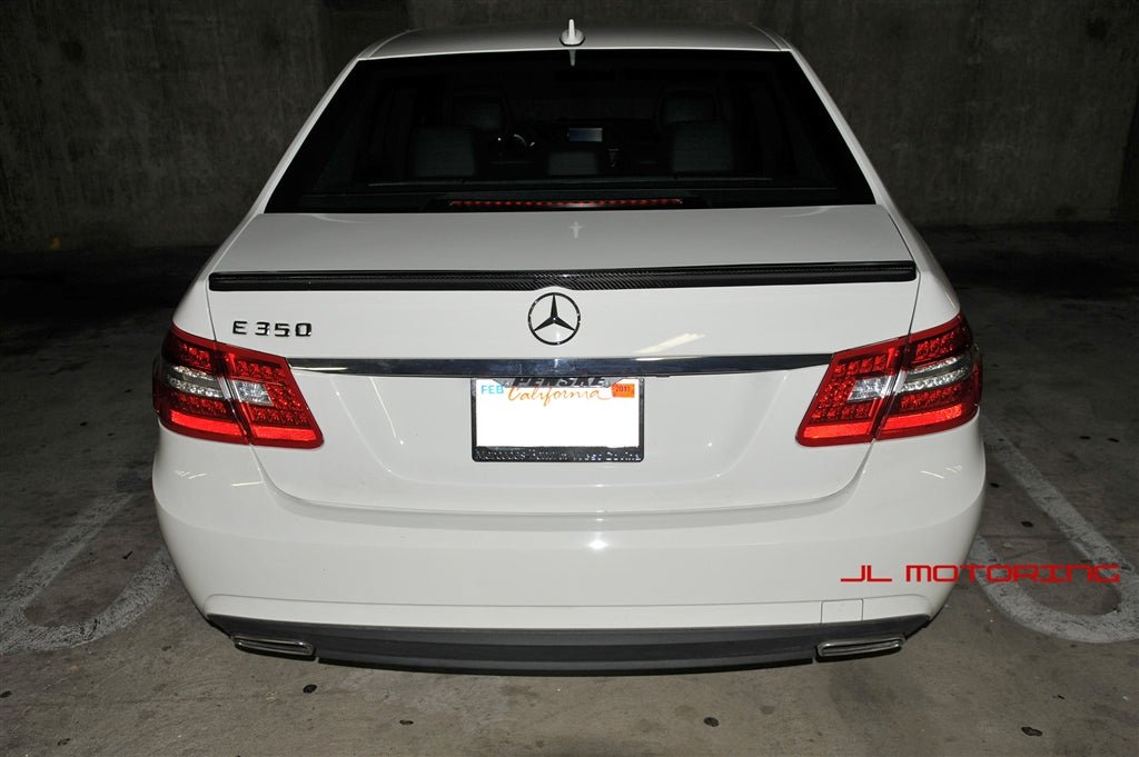 Mercedes W212 E Class E63 AMG Style Carbon Fiber Trunk Spoiler - JL Motoring