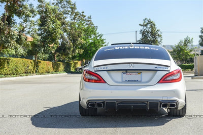 Mercedes W218 CLS 63 AMG Carbon Fiber Rear Diffuser - JL Motoring