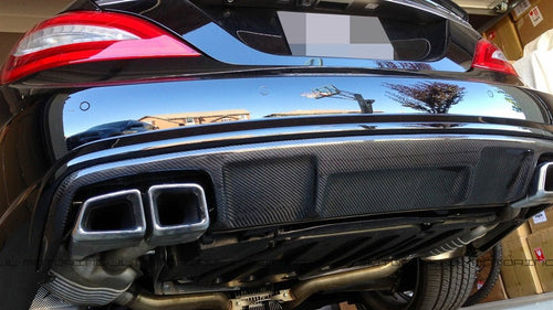 Mercedes W218 CLS 63 AMG Carbon Fiber Rear Diffuser - JL Motoring