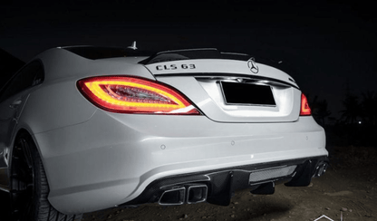 Mercedes W218 CLS 63 AMG DTM Carbon Fiber Rear Diffuser - JL Motoring