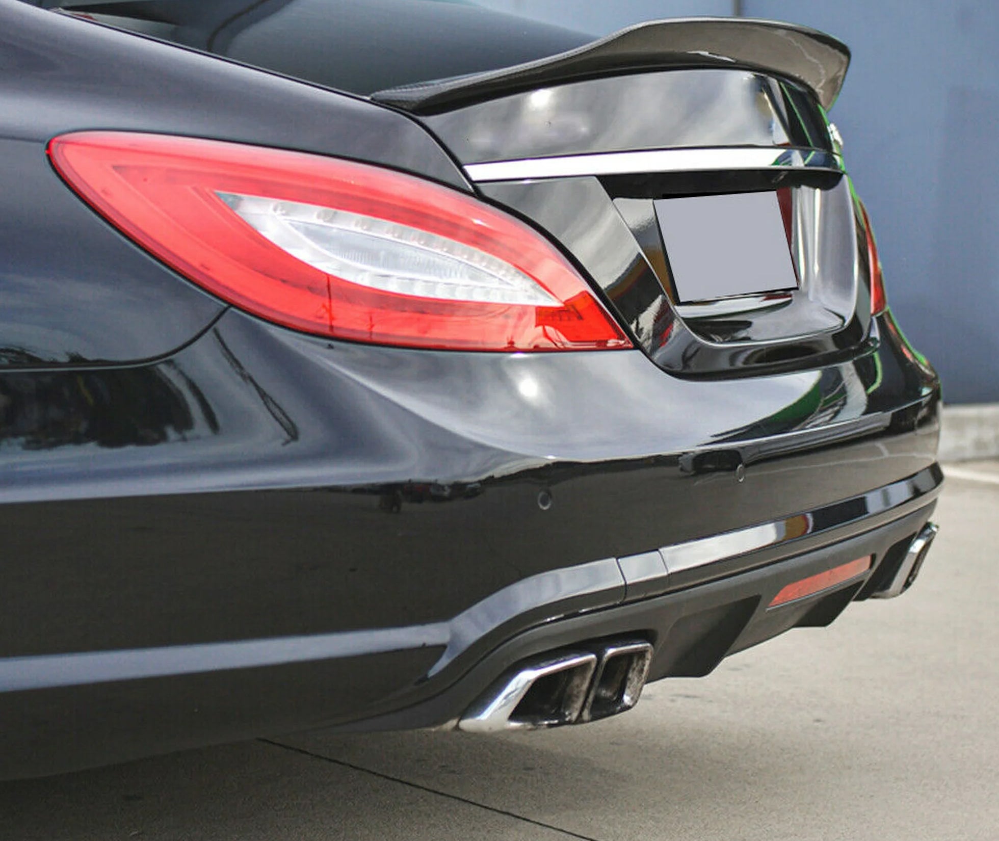 Mercedes W218 CLS Sport Carbon Fiber Trunk Spoiler - JL Motoring