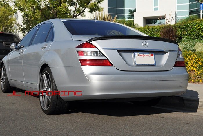 Mercedes W221 S Class AMG Style Carbon Fiber Trunk Spoiler - JL Motoring
