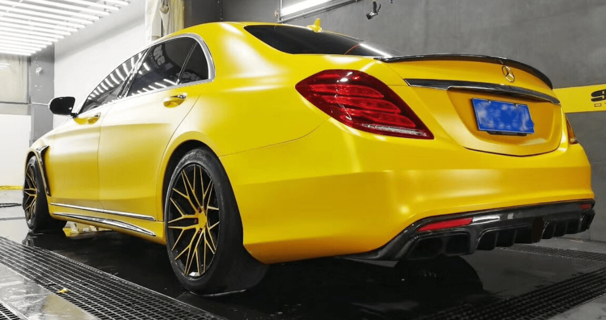 Mercedes W222 AMG Carbon Fiber Rear Diffuser - JL Motoring