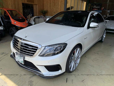 Mercedes W222 S63 AMG Carbon Fiber Front Lip installed - JL Motoring
