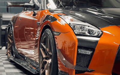 Nissan R35 GTR Carbon Fiber Front Bumper Canards - JL Motoring