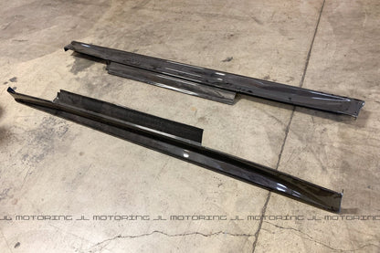 Nissan R35 GTR Carbon Fiber Side Skirts - JL Motoring