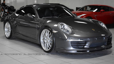 Porsche 991 911 Carrera S 4S Carbon Fiber Front Lip side view - JL Motoring