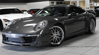 Porsche 991 911 Carrera S 4S Carbon Fiber Front Lip installed - JL Motoring