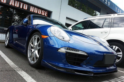 Porsche 991 911 Carrera S 4S Carbon Fiber Front Lip - JL Motoring