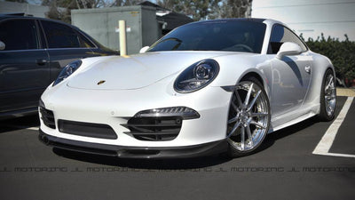Porsche 991 911 Carrera S 4S Carbon Fiber Front Lip front view - JL Motoring