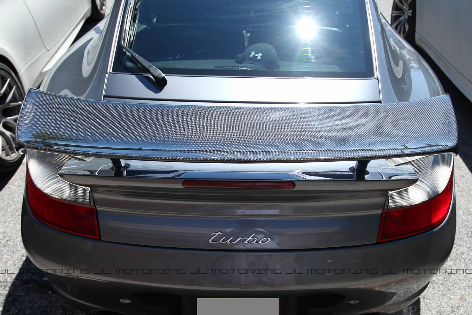 Porsche 996 911 Turbo Carbon Fiber Rear Wing Spoiler - JL Motoring