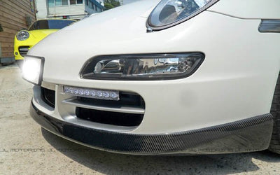 Porsche 997 911 Carrera Carbon Fiber Front Spoiler installed - JL Motoring