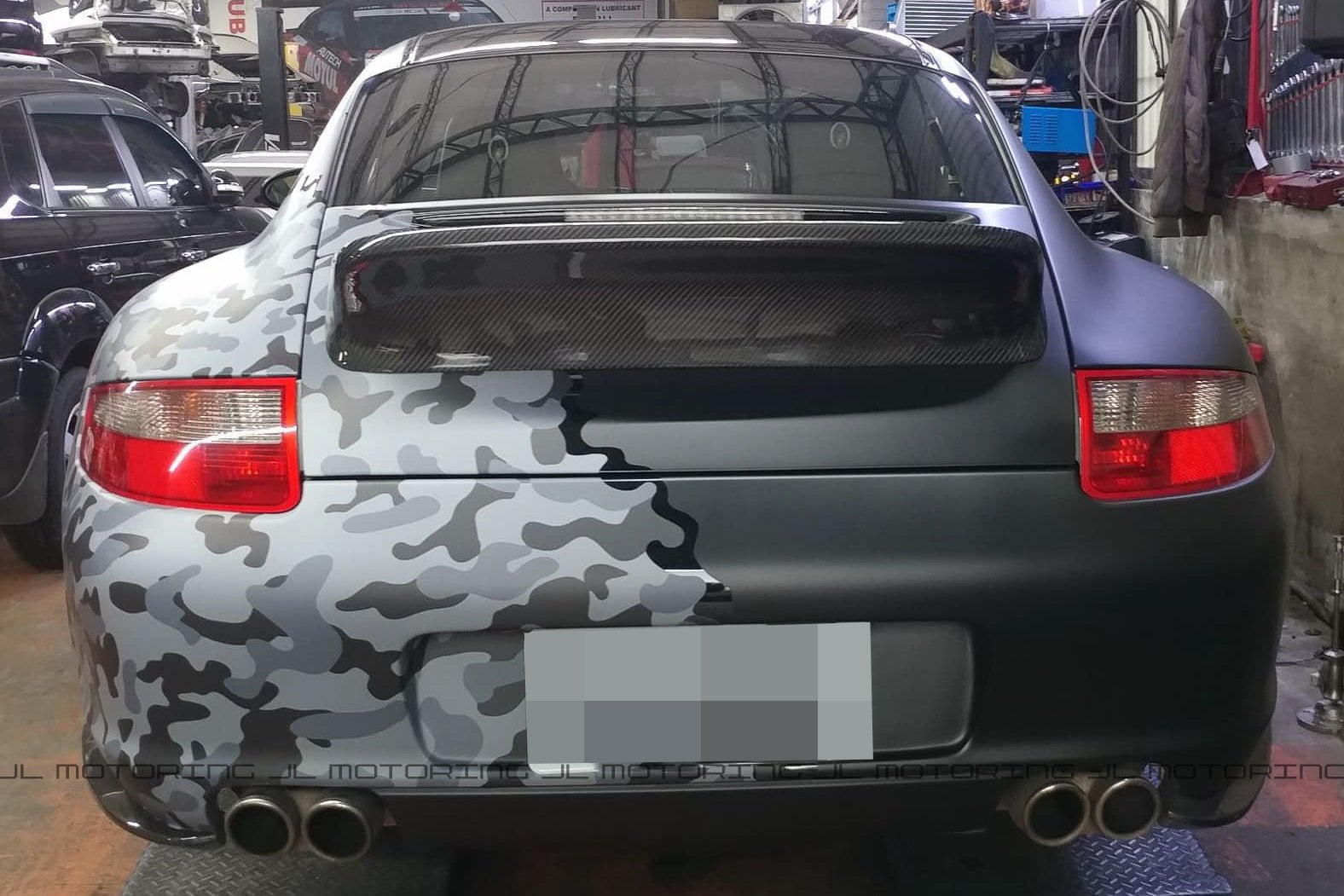 Porsche 997 Carrera Ducktail Rear Wing Spoiler - JL Motoring