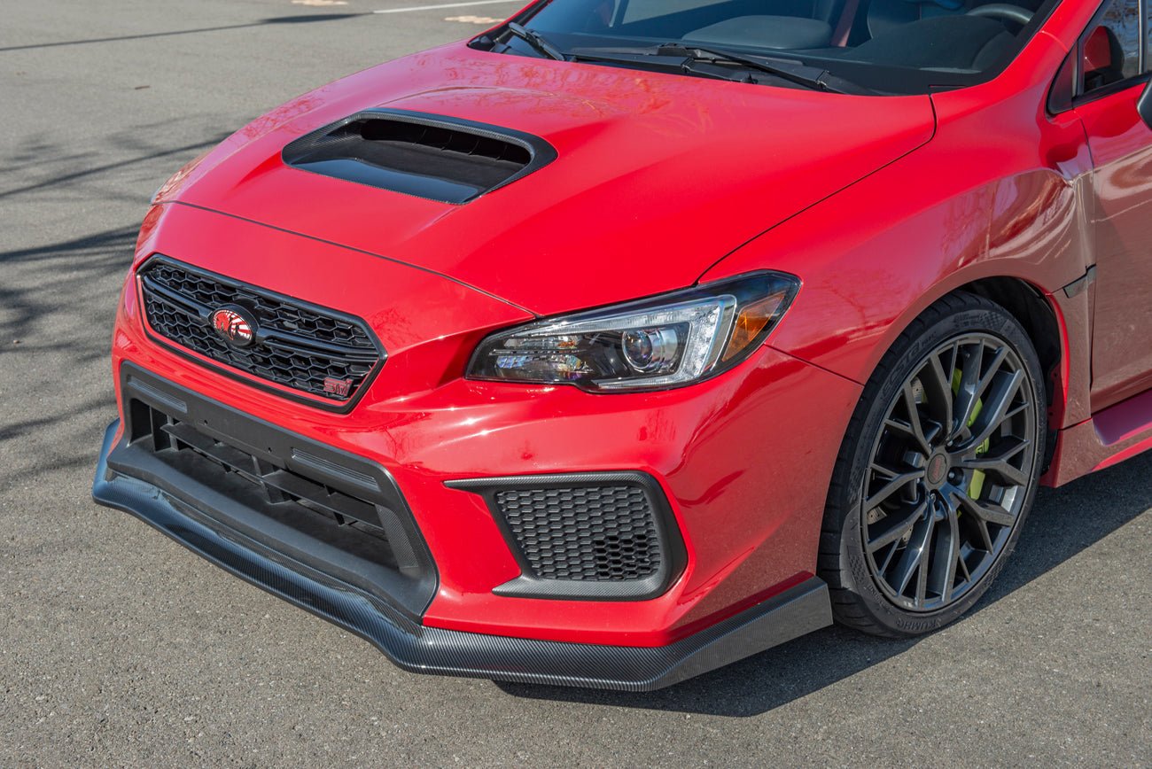 Subaru WRX STI CS Style Carbon Fiber Front Spoiler - JL Motoring
