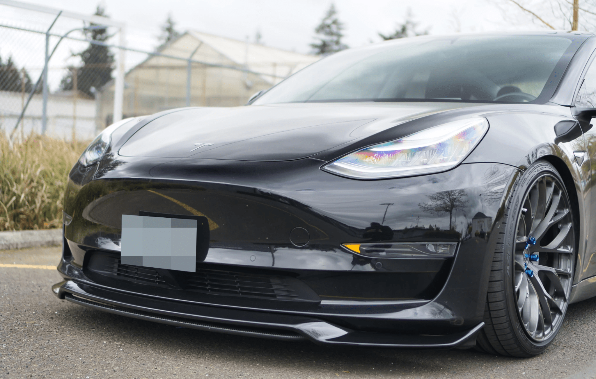 Tesla Model 3 Carbon Fiber Front Lip - JL Motoring
