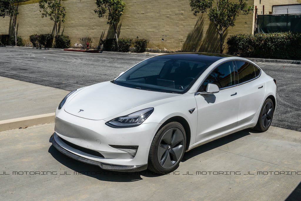 Tesla Model 3 Carbon Fiber Front Lip - JL Motoring