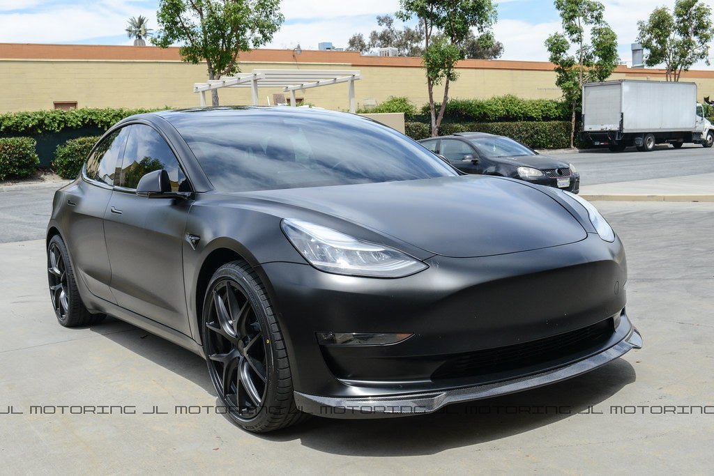 Tesla Model 3 Carbon Fiber Front Lip - JL Motoring