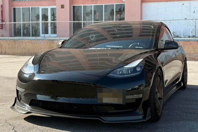 Tesla Model 3 Carbon Fiber Front Lip - JL Motoring
