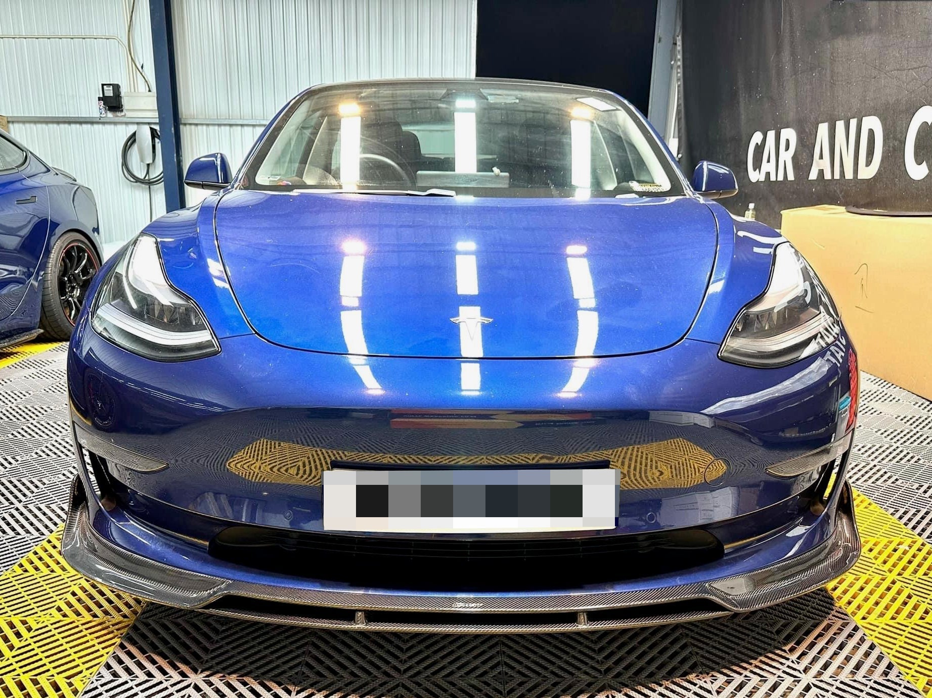 Tesla Model 3 Carbon Fiber Front Lip - JL Motoring